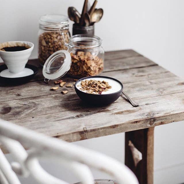 Stoneware Cereal Bowl, 10 oz. | Matte Black/Linen