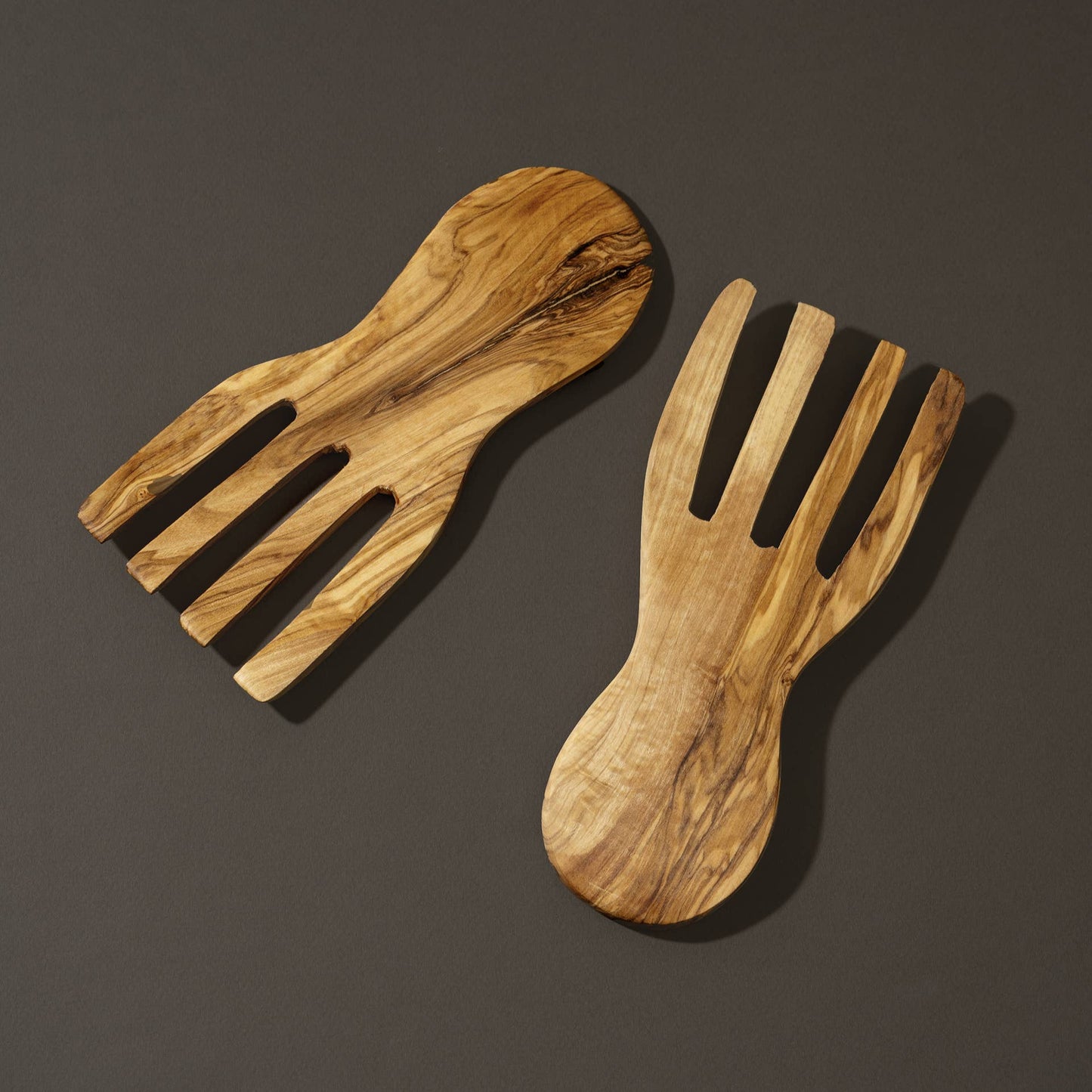 Olive Wood Serving Forks | Pair
