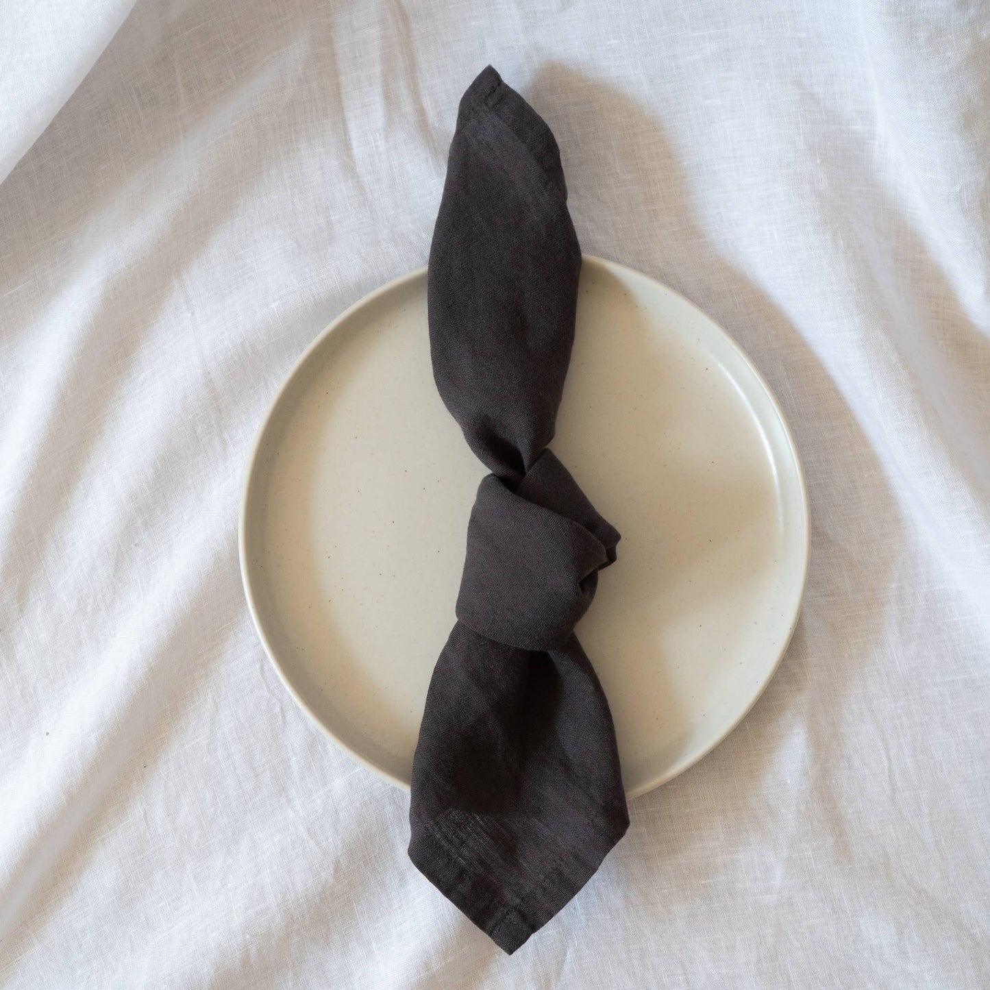 Stonewashed Linen Napkin | Charcoal
