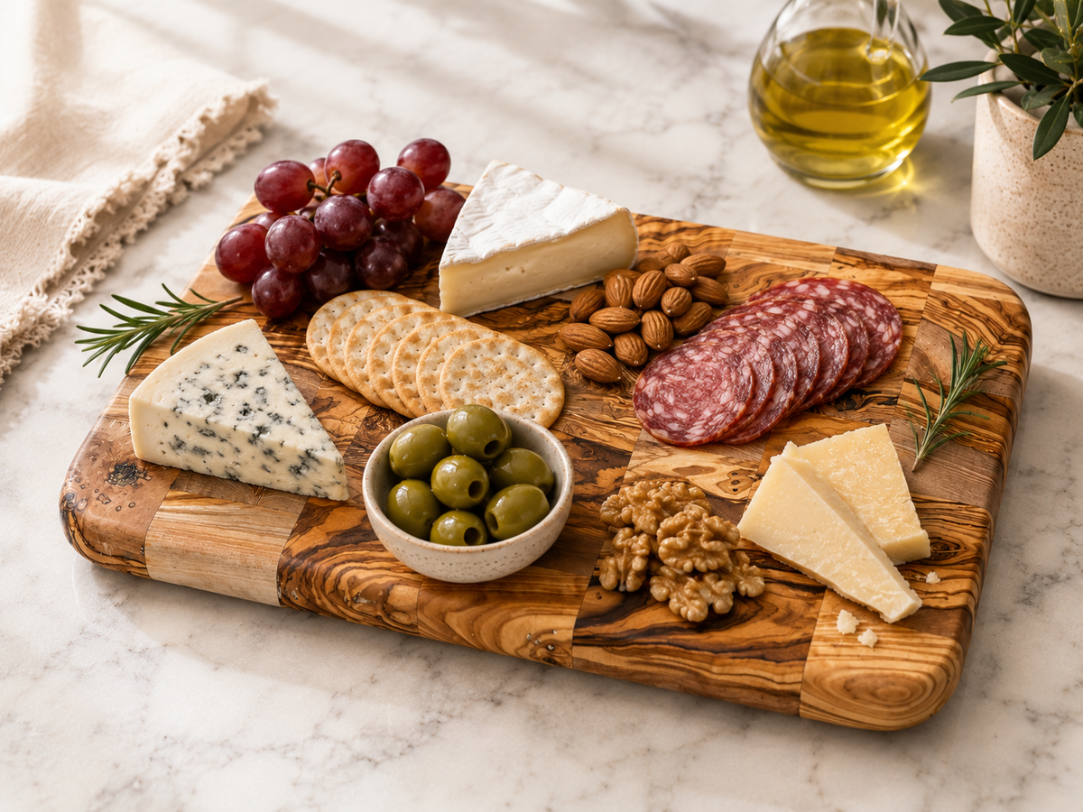 Olive Wood Cheese Block