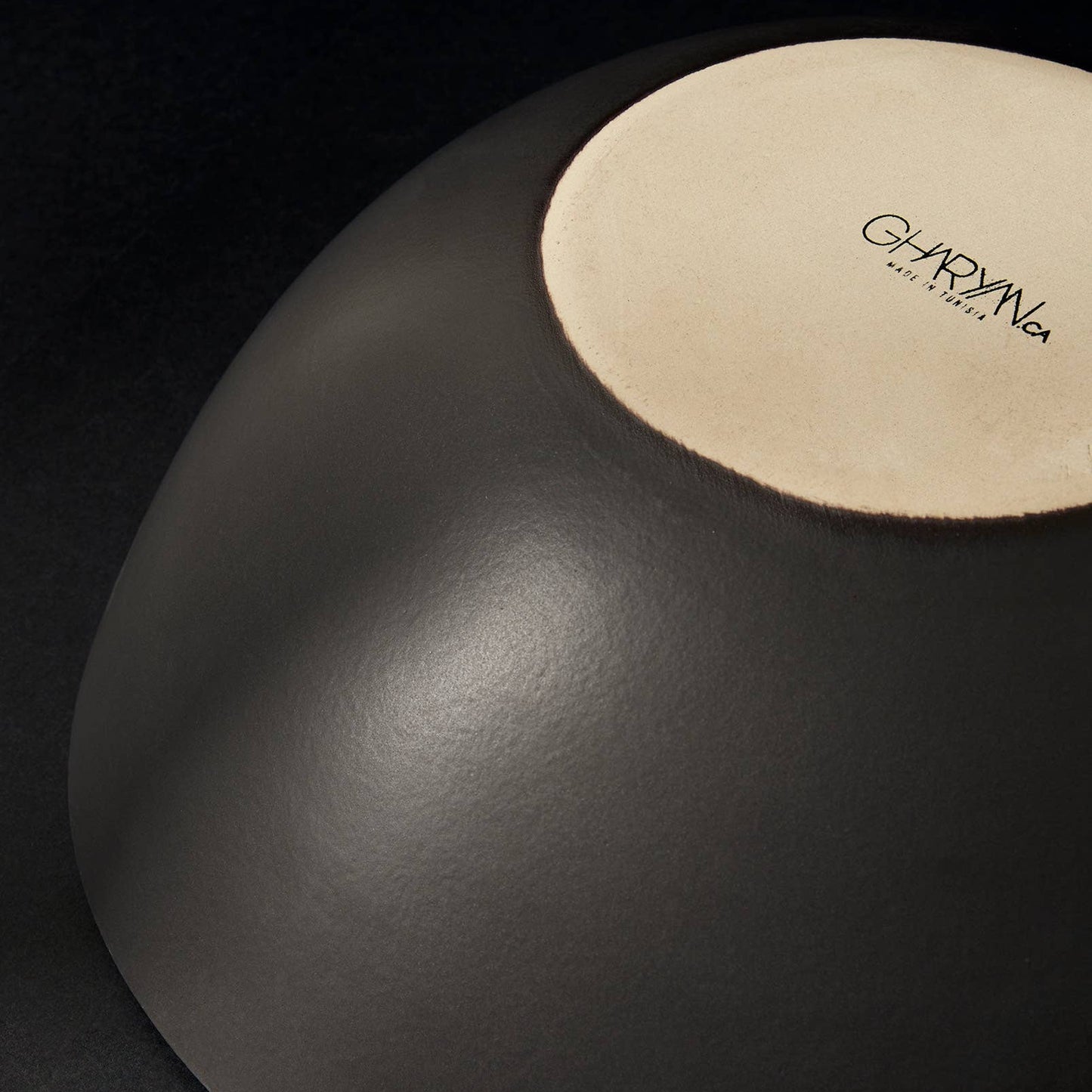 Stoneware Serving Bowl, 11.8" | Matte Black