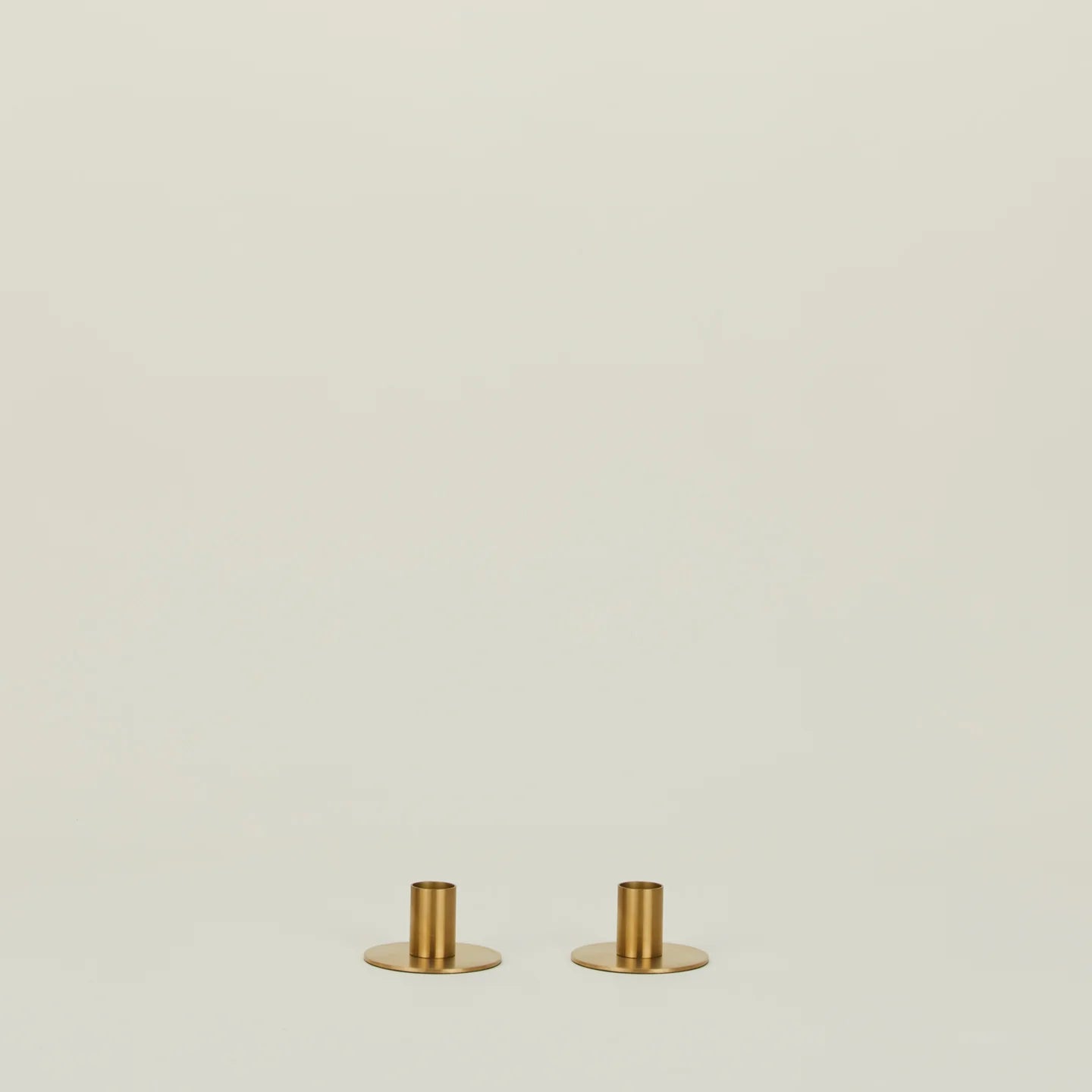 Brass Metal Candle Holders | Set of 2