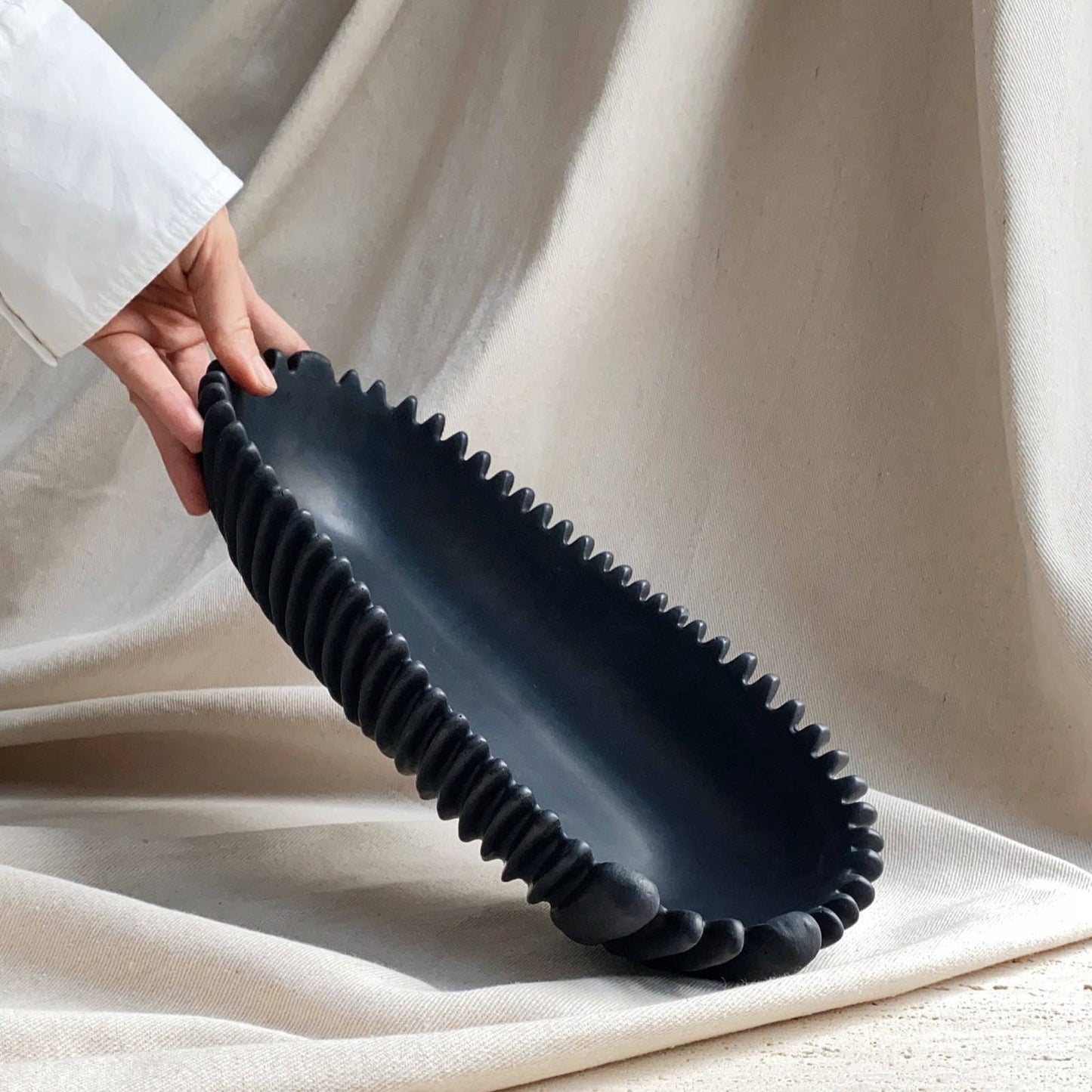 Handmade Concrete Bowl | Black