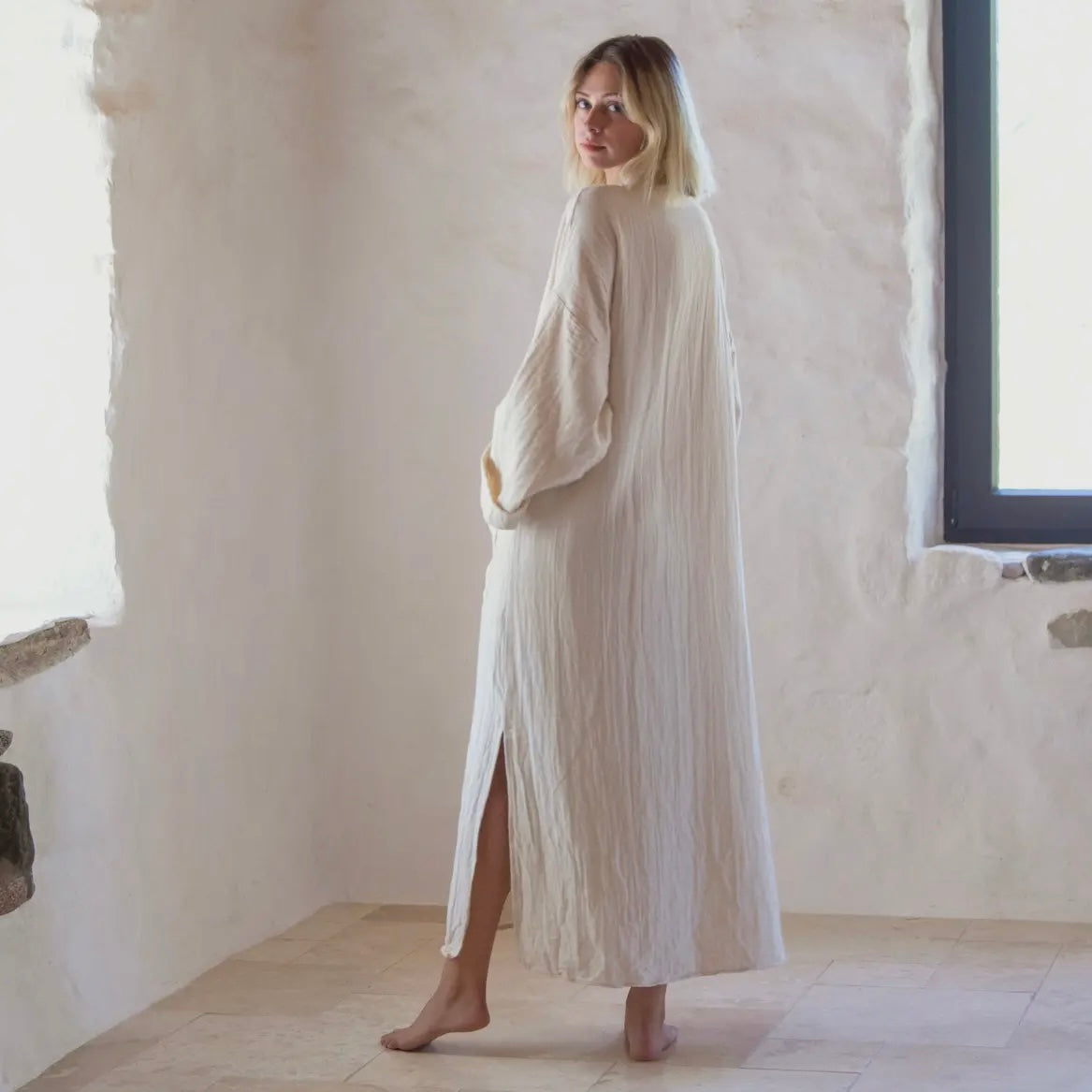 Bath Robe | Natural Undyed