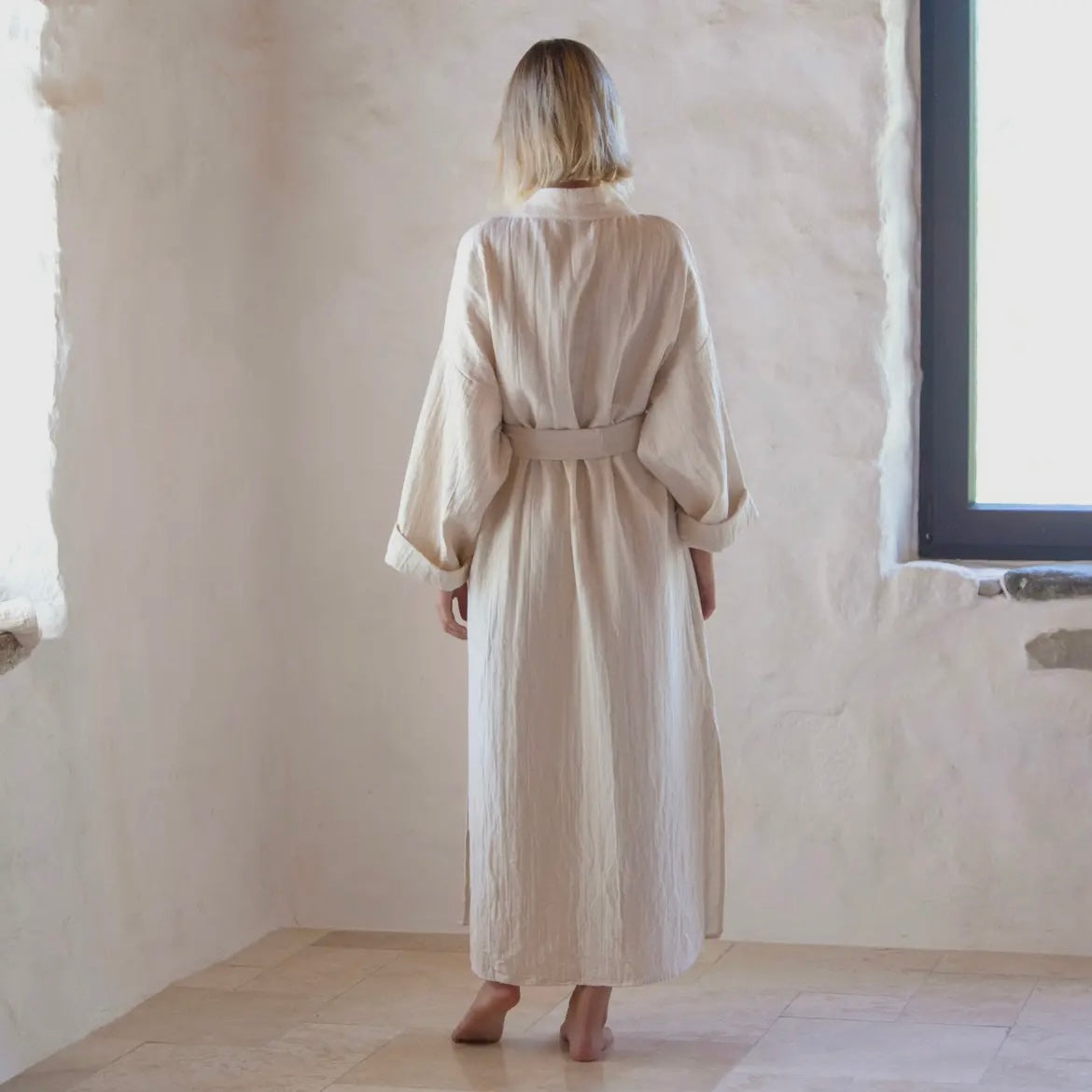 Bath Robe | Natural Undyed
