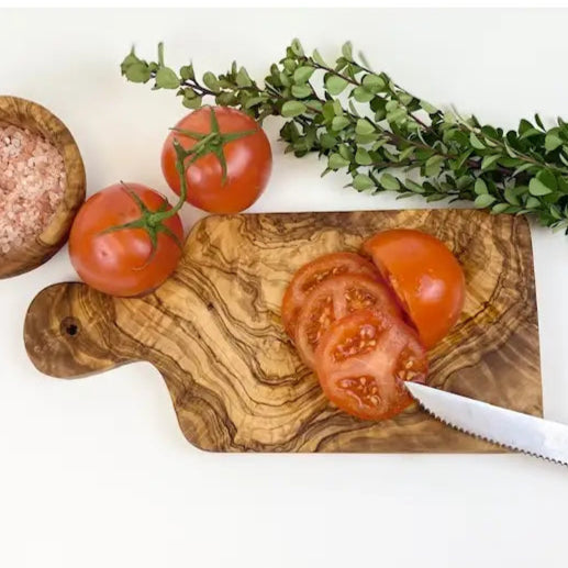 Olive Wood Paddle Cutting Board