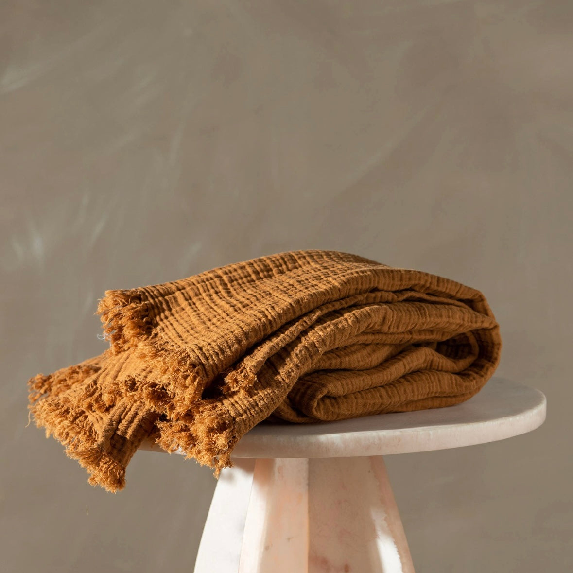 Enes Throw | Terracotta