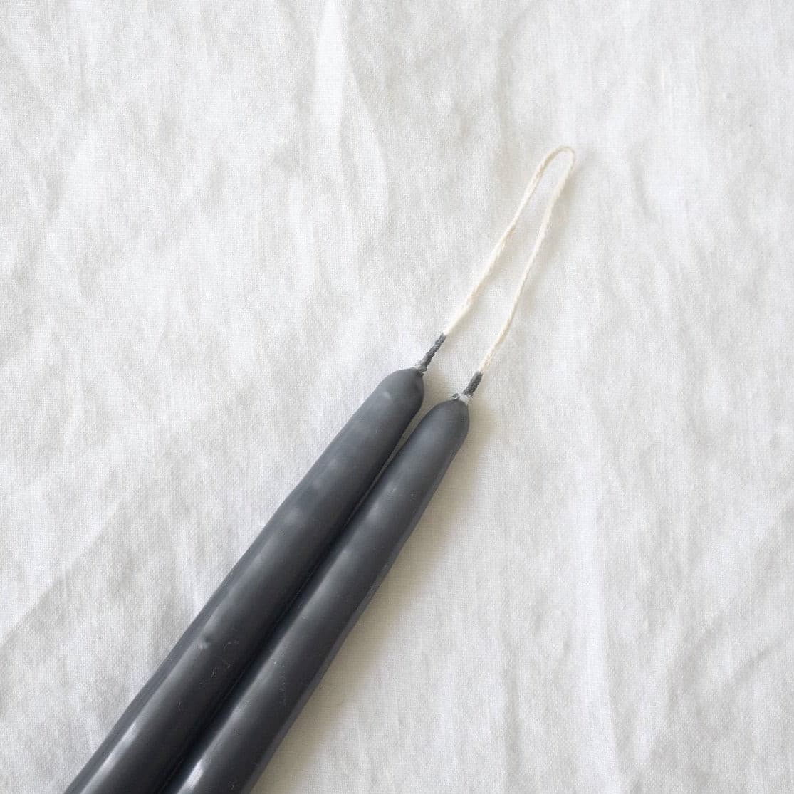 Charcoal Taper Candles