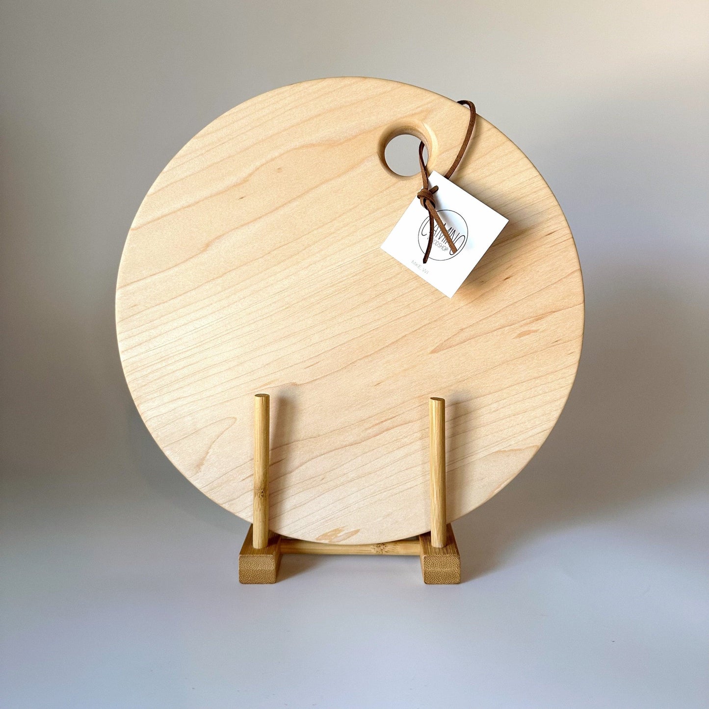 Maple Round Modern Cutting Board
