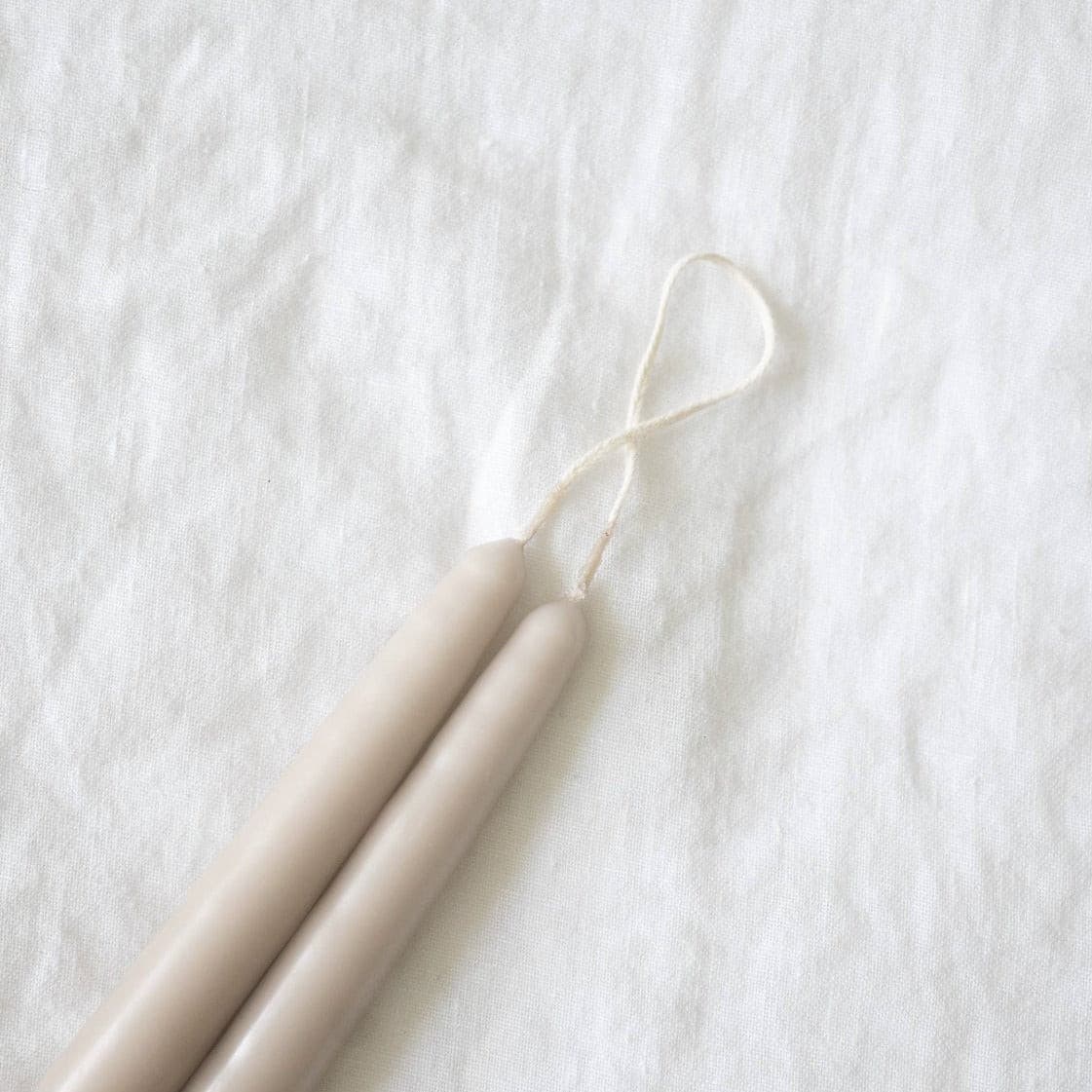 Taupe Taper Candles