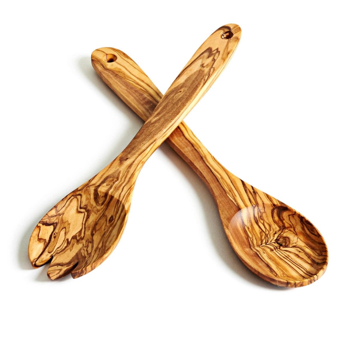 Olive Wood Salad Server Set