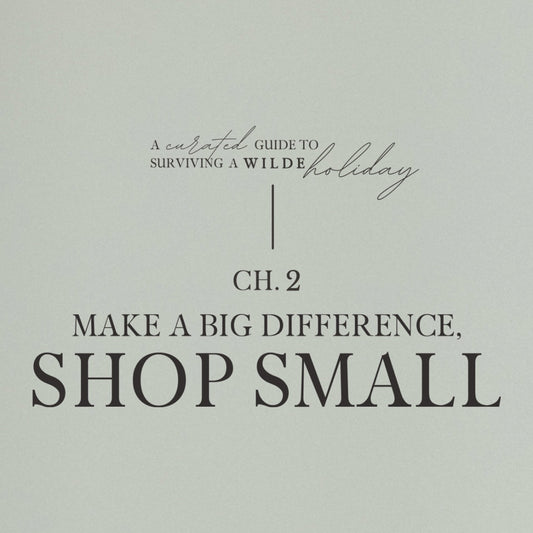 Ch2. Make a Big Difference, SHOP SMALL