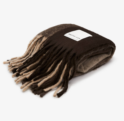 Plaid Throw | Dark Earth Brown