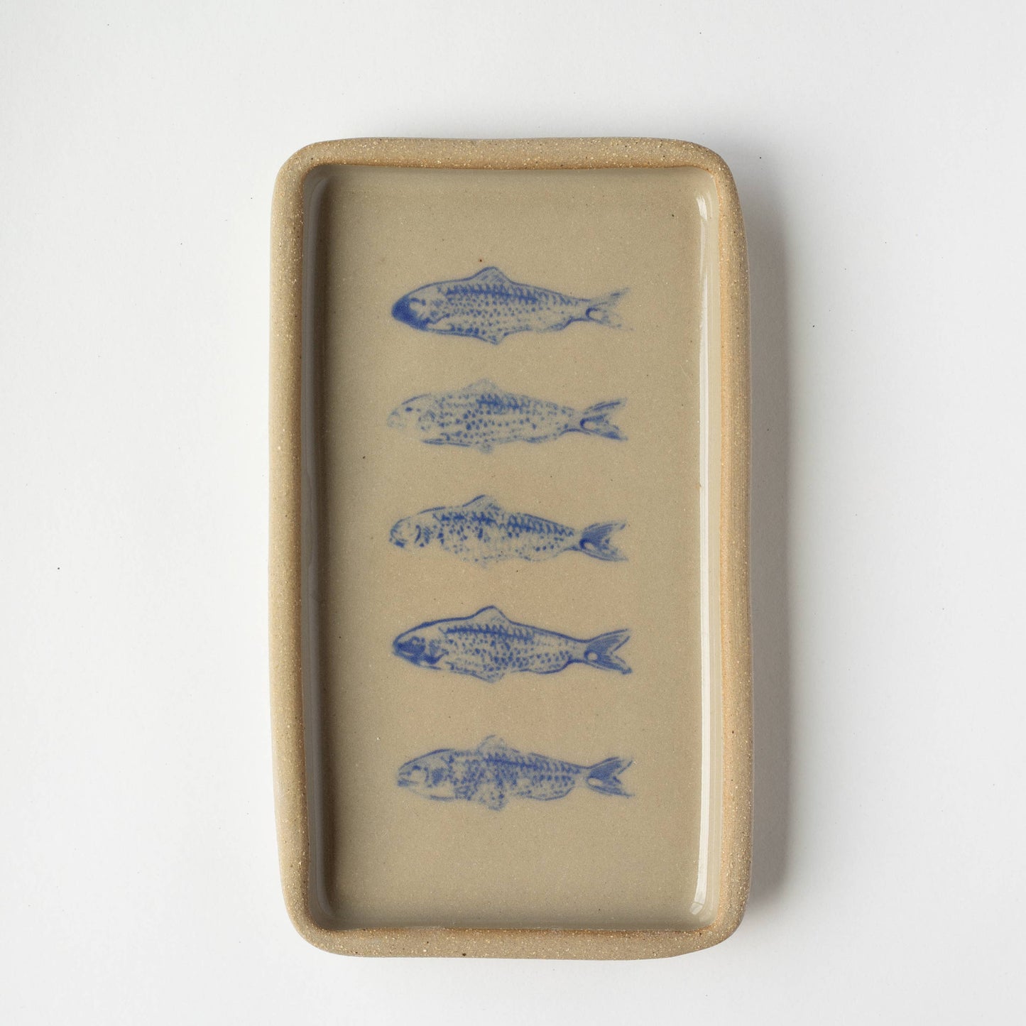 Blue Sardine Ceramic Tray