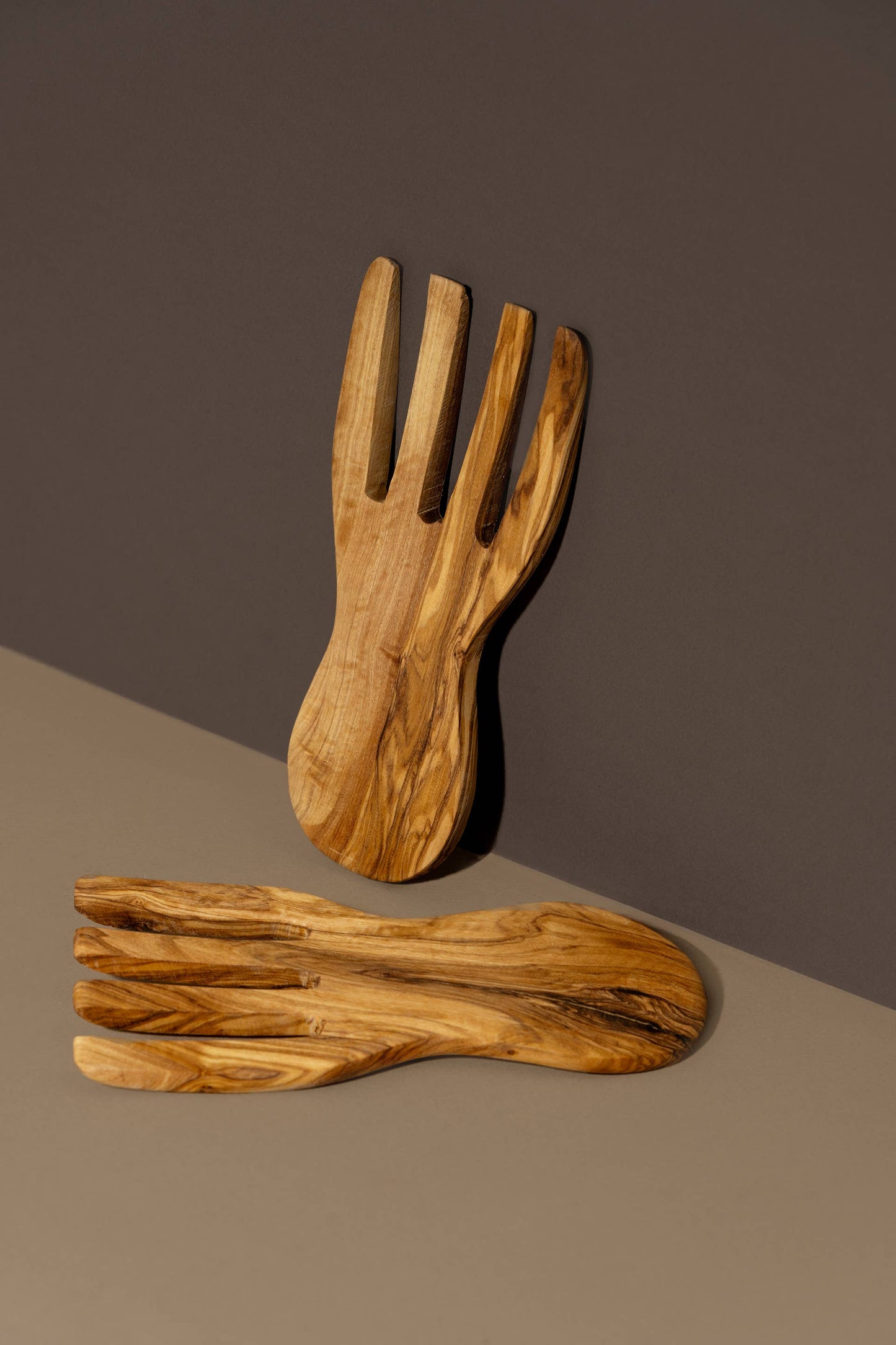 Olive Wood Serving Hands - Pair