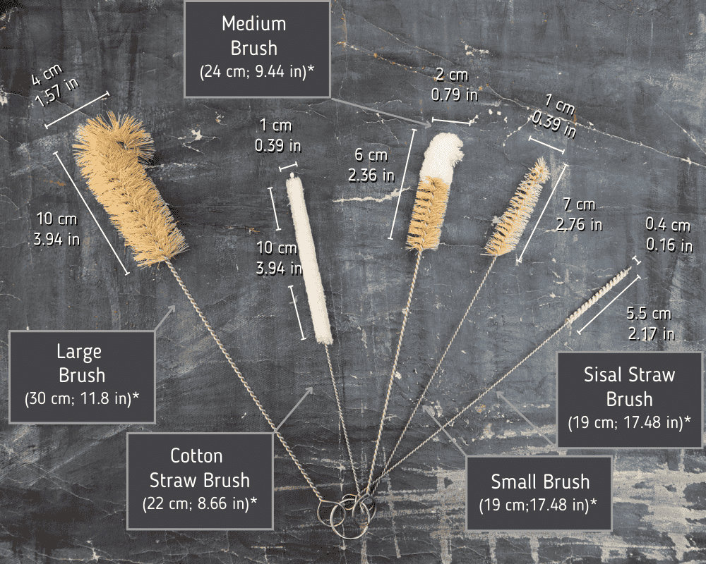 Sisal Bottle Brushes | Set of 5