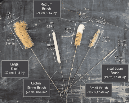 Sisal Bottle Brushes | Set of 5