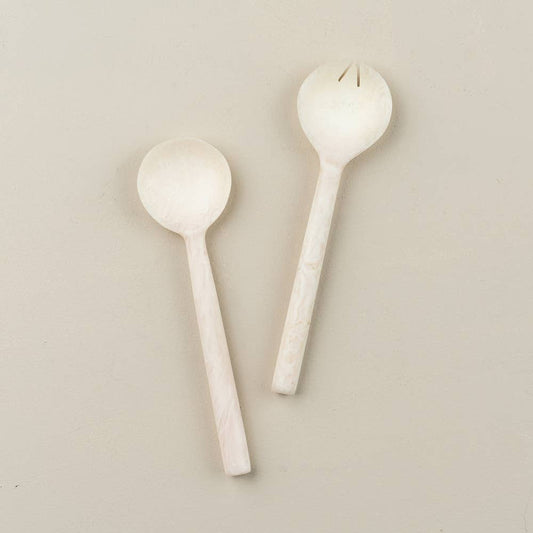 Resin Salad Servers | Marshmallow