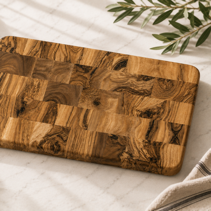 Olive Wood Cheese Block