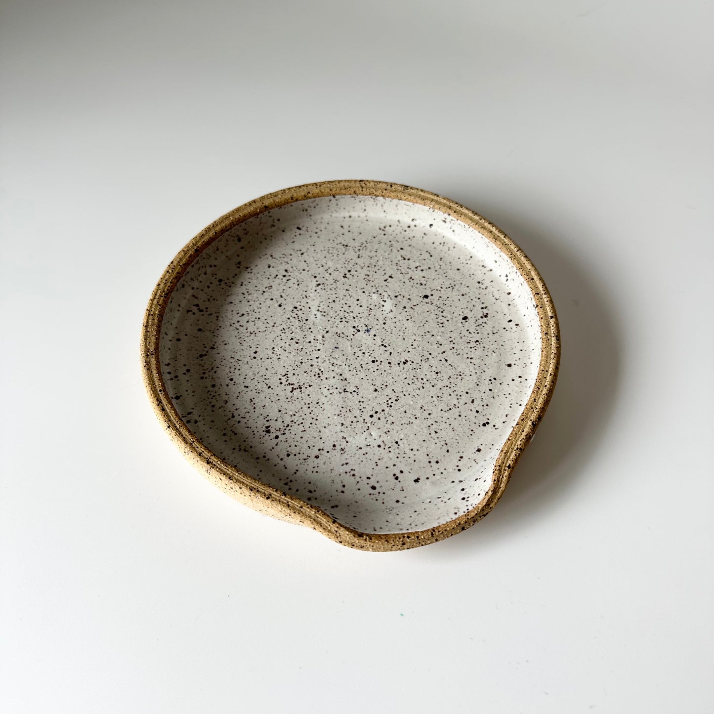 Spoon Rest | Tan & White Speckled