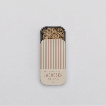 Infused Black Garlic Sea Salt Slide Tin