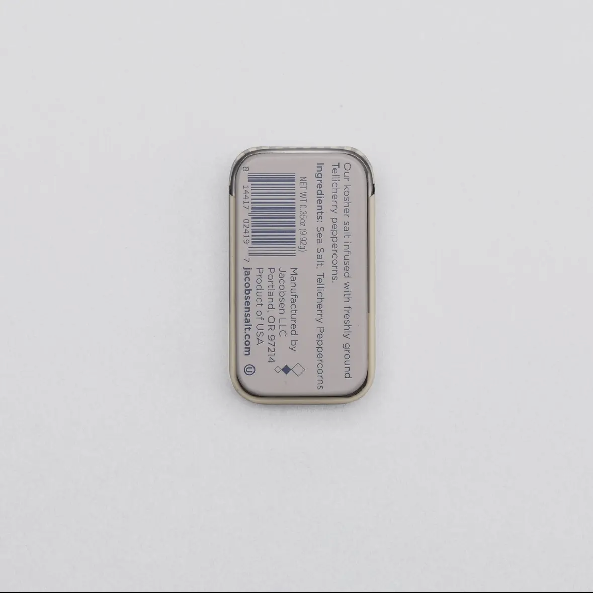 Infused Black Pepper Sea Salt Slide Tin