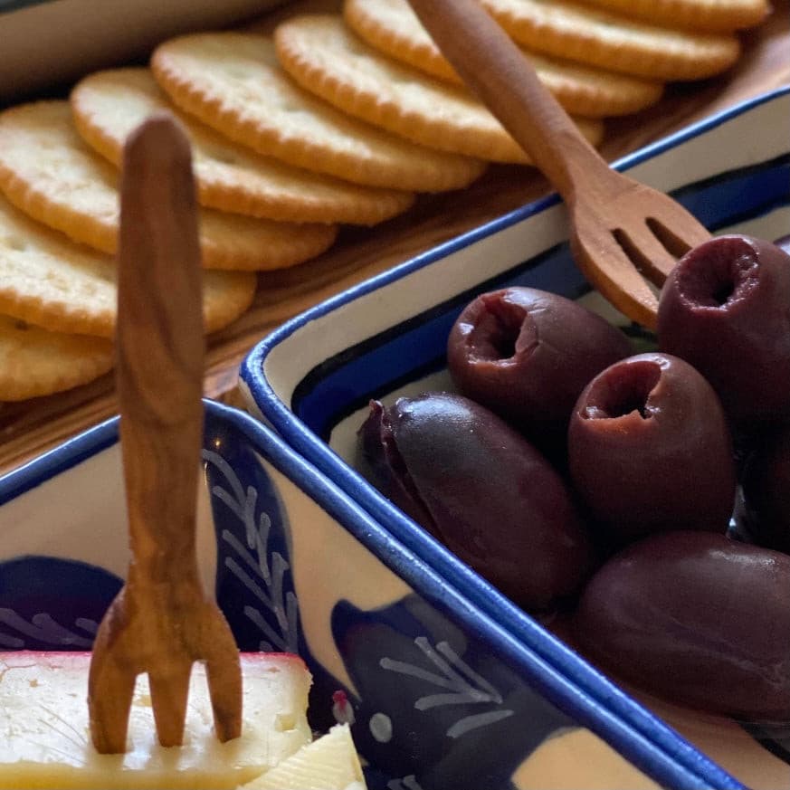 Olive Wood Appetizer Fork