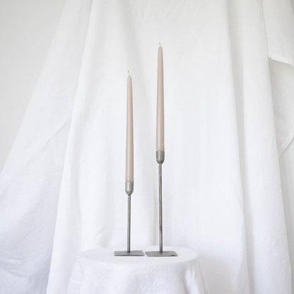 Taupe Taper Candles