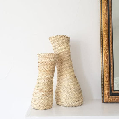Handmade Straw Decorative Vases
